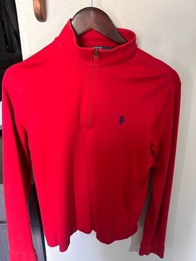 Polo by Ralph Lauren Red Half-Zip Performance Pullover 100% Pima Cotton